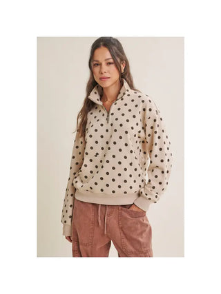Dotty Coffee Run Pullover