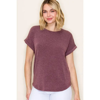 Hallie Burgundy Top