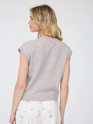 Dove Gray Cardigan Vest