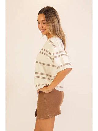 Maple Stripe Knit Top