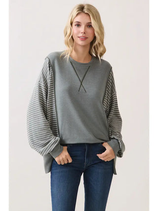 Perry Olive Oversized Pullover