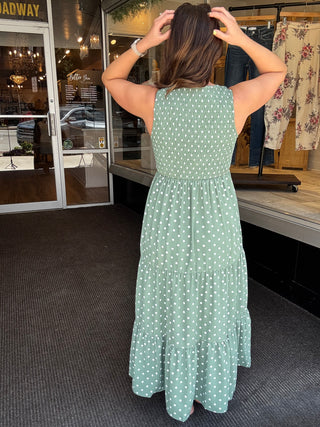 All For You Green Polka Dots