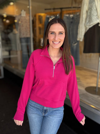 Luxe Pink 1/4 Zip