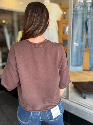 Espresso Ease Sweater Top