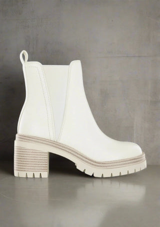 Step It Up White Bootie