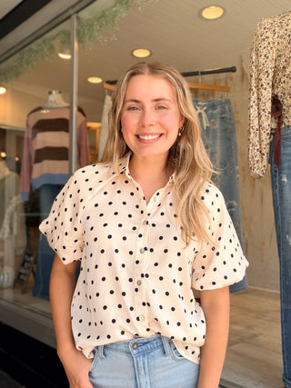 Porcelain Dot Button Down