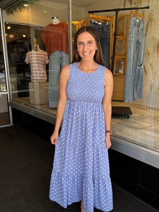 All For You Blue Polka Dots