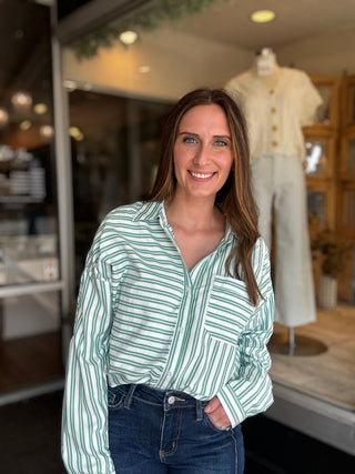 Mint Mojito Button-Up