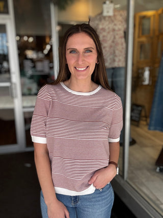 Copper Stripes Blouse