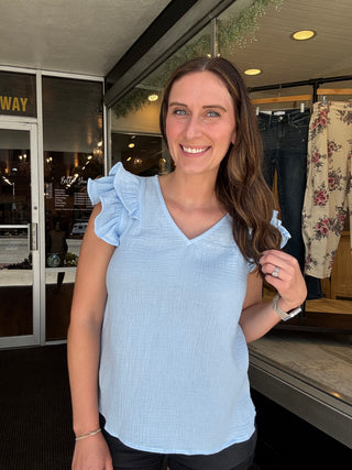 Aruba Blue Ruffle
