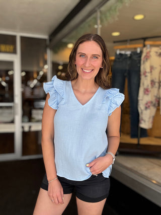 Aruba Blue Ruffle