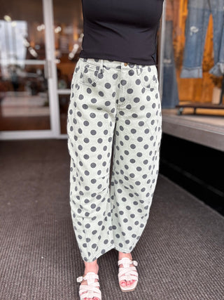 Call Me Funky Dots-Sage
