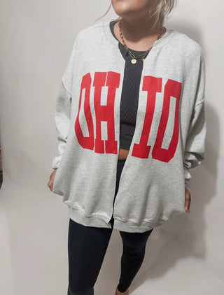 OH-IO Cardigan Sweatshirt