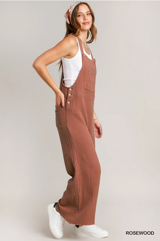 Rosy Wide Bottom Jumpsuit