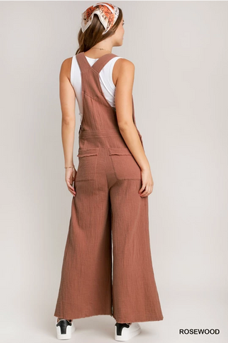 Rosy Wide Bottom Jumpsuit