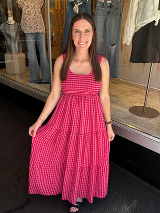 Fuschia Preppy Dress