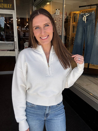 Lena White Pure Pullover