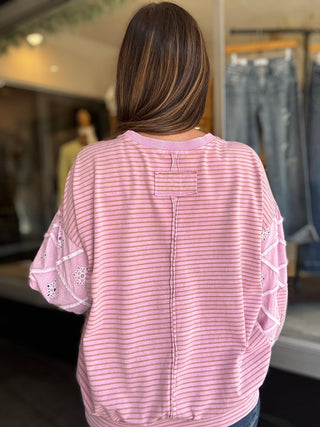 Pink Petals Pullover
