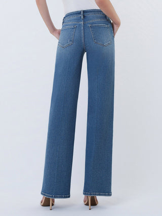 Blue Trouser High Wide 33"