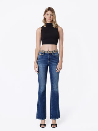 Leopard High Bootcut 32"