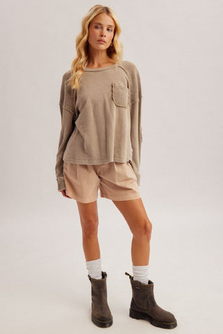 Chai Break Waffle Knit Top
