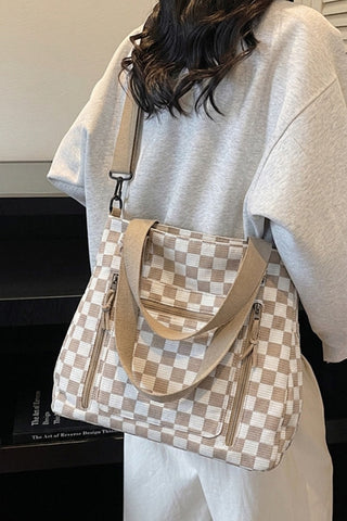 Checkmate Everyday Tote-Mocha