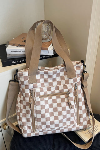 Checkmate Everyday Tote-Mocha