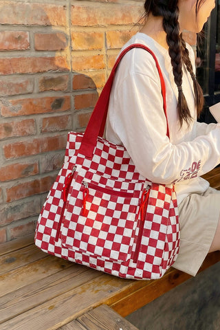 Checkmate Everyday Tote-Red