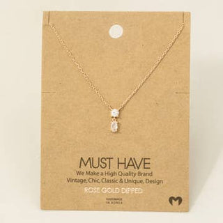 Rose Gold Dipped Oval