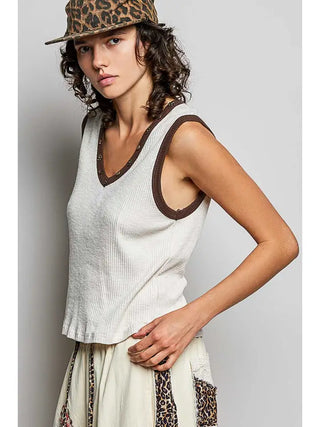 Ella Cream Stud Top