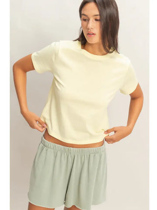 Pale Yellow Tee