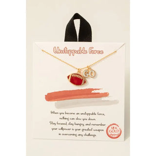 Go Football Pendant Red
