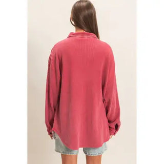 Red Cabin Shacket