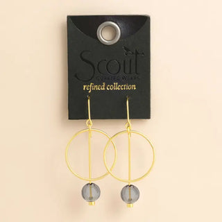 Smoke/Gold Glass Drop