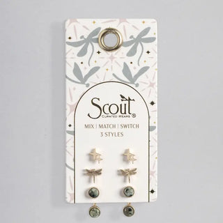 Dragonfly Stud Trio