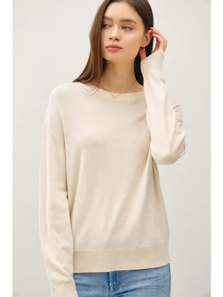 Poppy Oatmeal Sweater