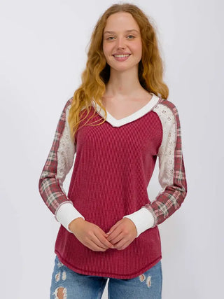 Festive Christmas Red Top