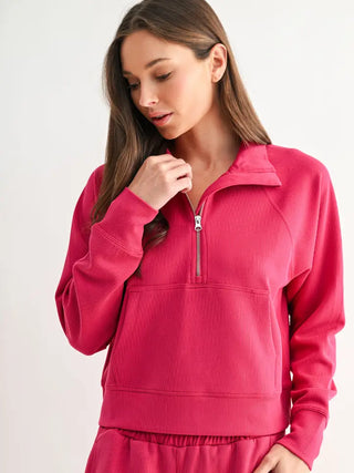 Luxe Pink 1/4 Zip