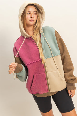 Mineral Brown Washed Hoodie