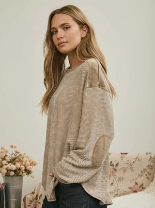 Brown Waffle Top
