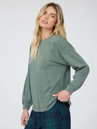 Sagebrush Washed Knit Top