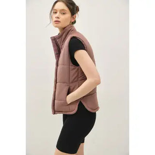Color-Suede Like Vest