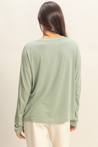 Iceburg Green Casual Top