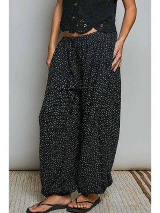 Midnight Floral Wide Pants
