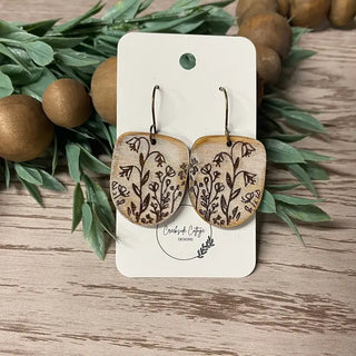 Wooden Engraved Floral