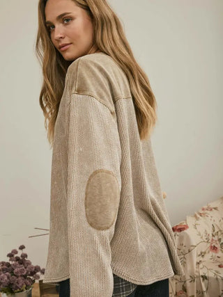Brown Waffle Top