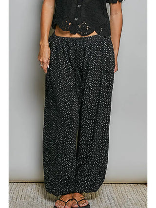 Midnight Floral Wide Pants