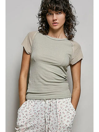 Sunset Vintage Tee-Sage