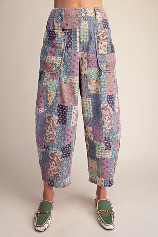 Patch Me If You Can Barrel Pants 🌸