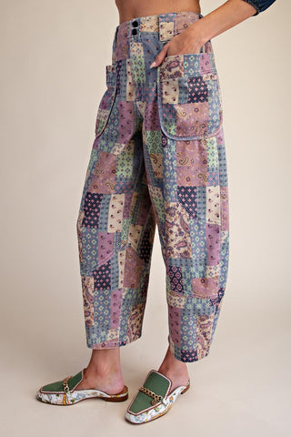Patch Me If You Can Barrel Pants 🌸
